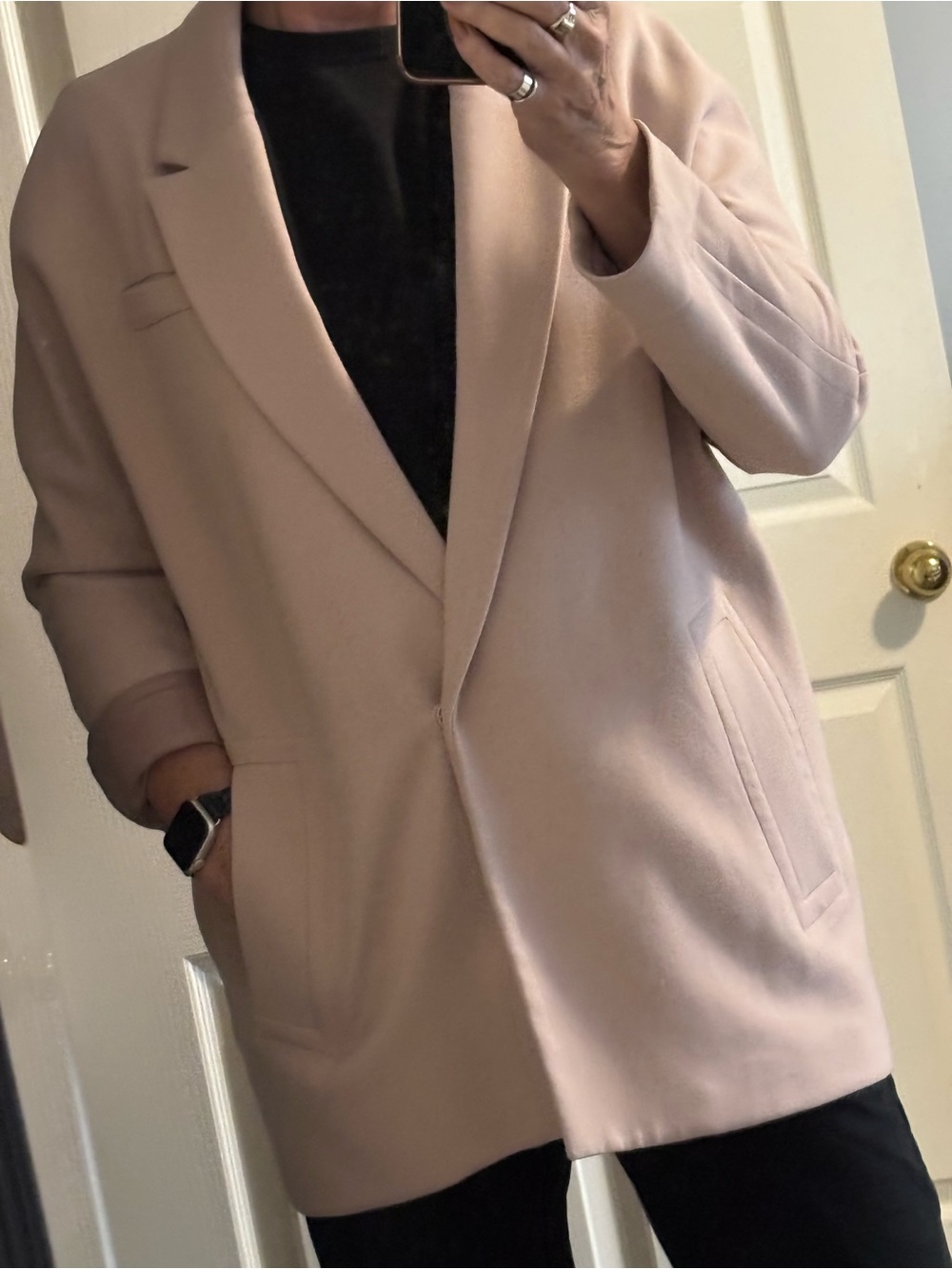 Pale rose beige jacket